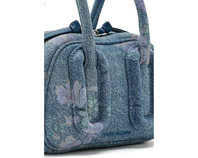 Мини-сумка Marc Jacobs Babe Mini Top-Handle с цветочным денимом