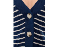 Eberjey кардиган Coastal Cotton Cardi из хлопка с отделкой в полоску
