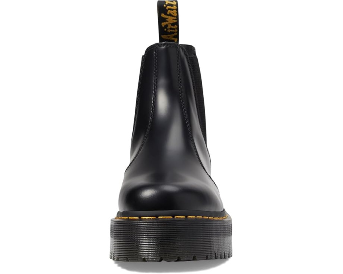 Челси-ботфорты Dr. Martens 2976 Quad Smooth Leather Platform на высокой подошве