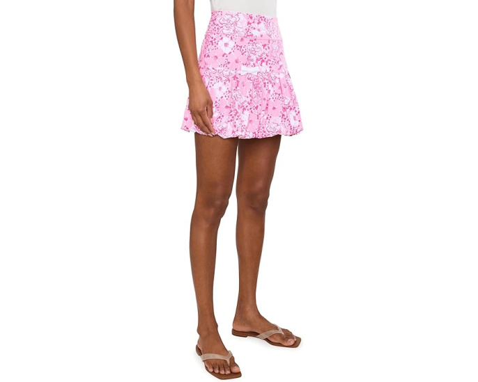 Юбка Delvenie High Rise Bubble Lilly Pulitzer с принтом и карманами