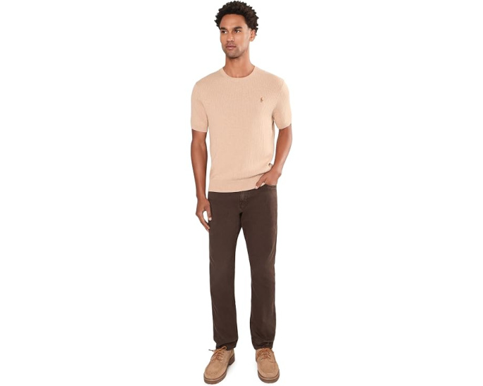 AG Jeans брюки Everett Slim Straight коричневые
