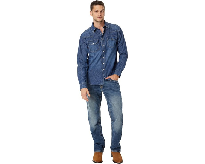 Ariat джимсовая рубашка Retro Fit цвета Stone