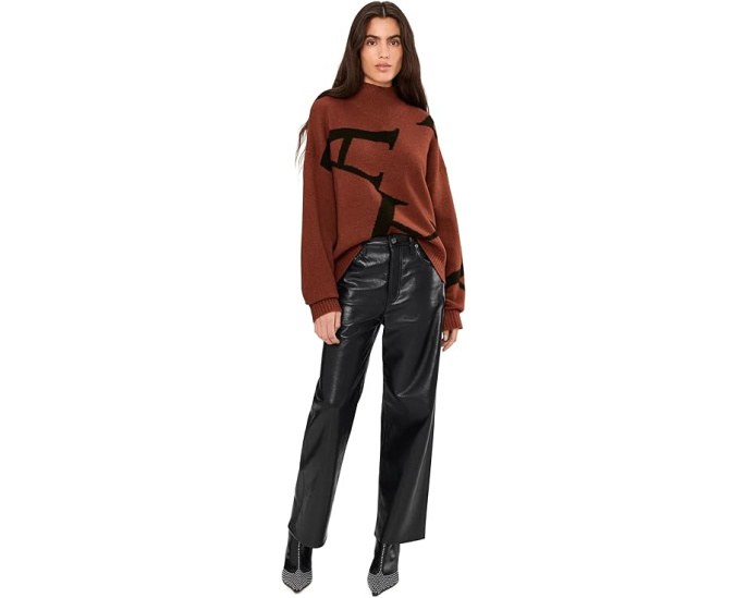 Свитер AllSaints A Star Jumper с воротником-стойкой из смеси шерсти