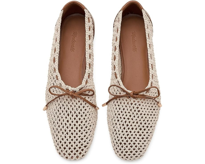 Балетки Madewell Mylie Ballet Flat Fishnet натуральные