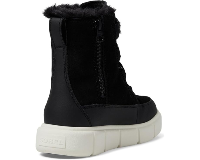 SOREL Детские ботинки Explorer III Lace WP с замшевым верхом и боковой молнией