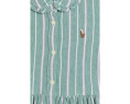 Striped Knit Oxford Shirtdress & Bloomer (Infant)