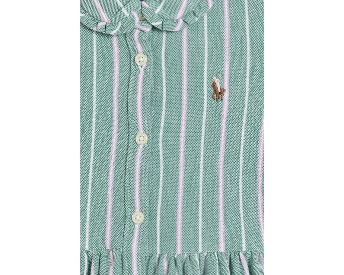 Striped Knit Oxford Shirtdress & Bloomer (Infant)