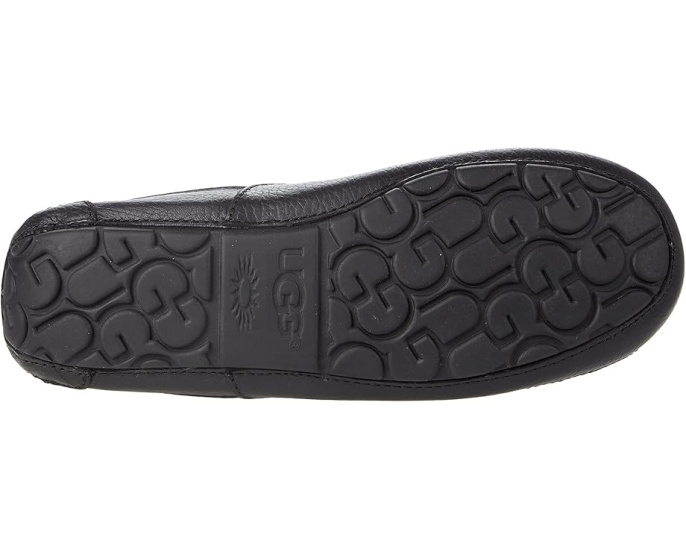 UGG Ascot Leather домашние тапочки с подкладкой UGGPlush