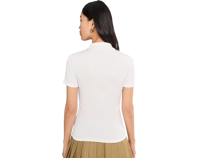 Поло Lacoste Slim Fit из ребристого хлопка с приталенным кроем