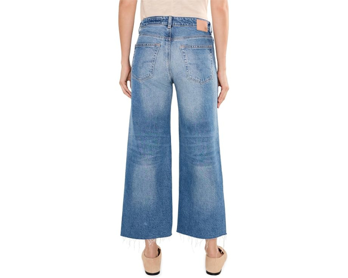Джинсы AG Jeans Saige с широкими штанинами укороченные
