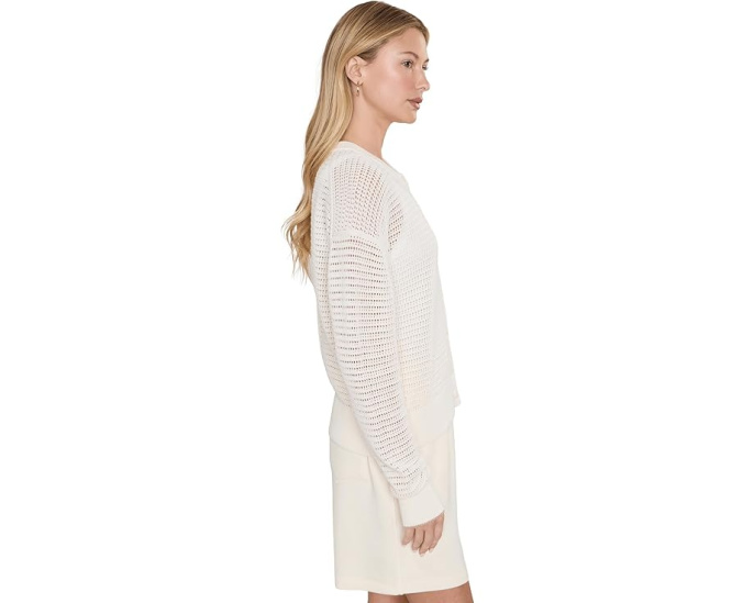 Varley вязаный кардиган Pembroke Knit с цветом цапли