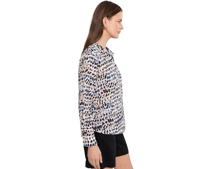 Хлопковая рубашка Spotted Core Cotton от NIC+ZOE с принтом