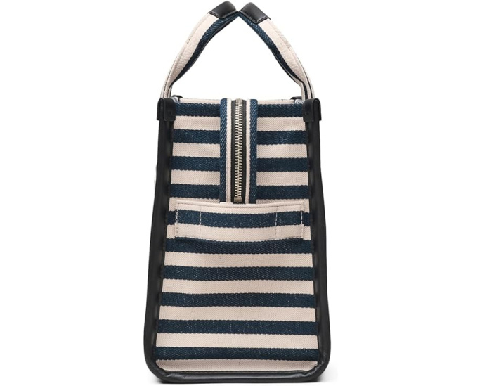 Средняя сумка-тоут Marc Jacobs The Stripe Canvas с полосатым принтом