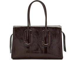 Babe City Tote In Crinkle Leather