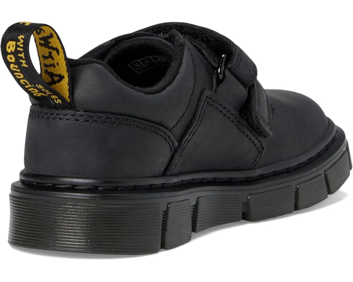 Dr. Martens Raffe Shoe J детские ботинки из кожи Вайоминг с широкой колодкой