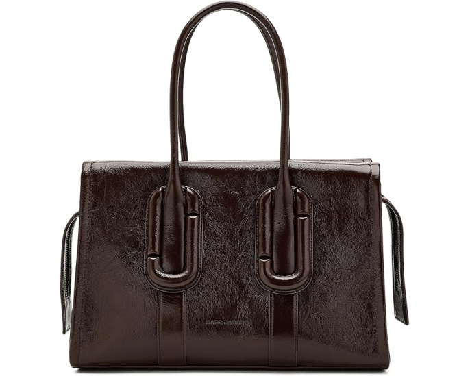 Babe City Tote In Crinkle Leather