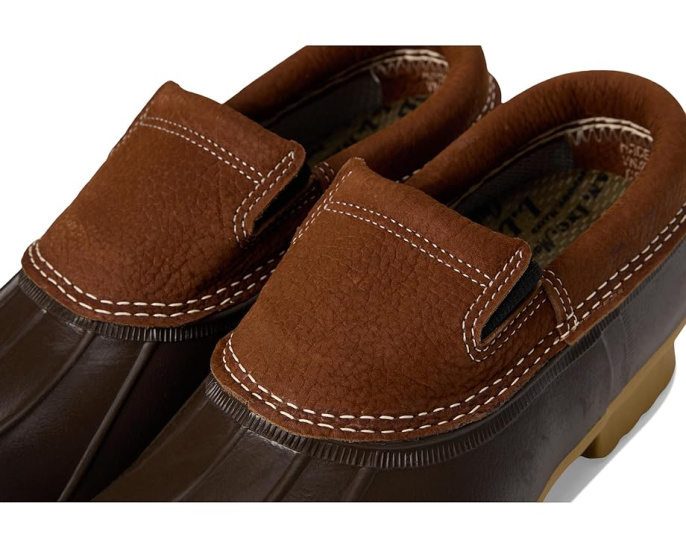 Слипоны L.L.Bean Rubber Moc из кожи с резиновой подошвой