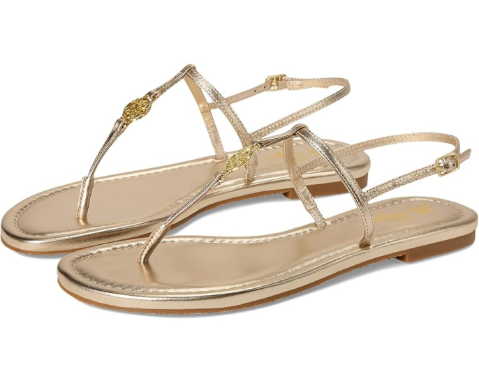 Босоножки Delilah с логотипом и ремешком от Lilly Pulitzer