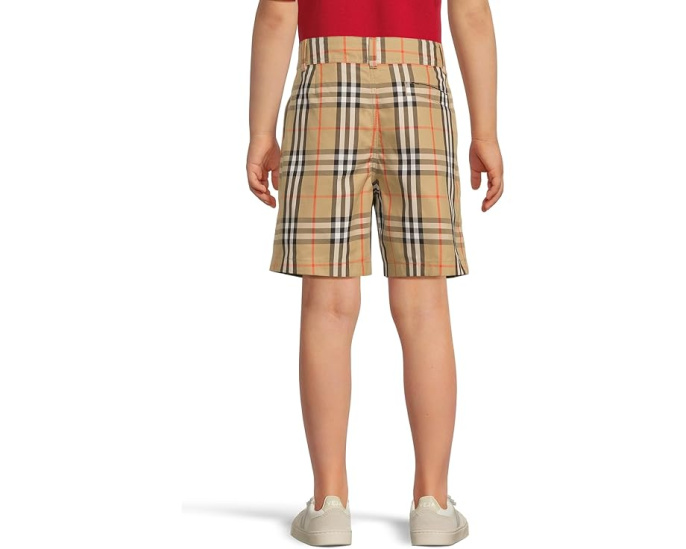 Шорты Oscar в клетку Burberry Kids с отворотами