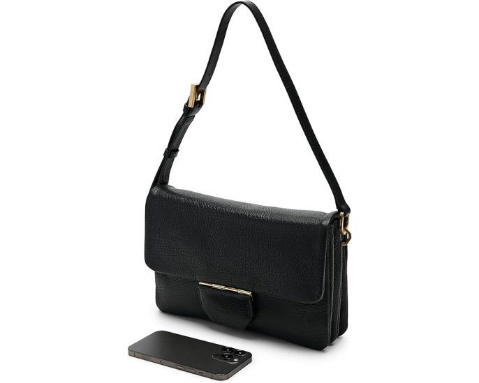 Сумка AllSaints Ondine Grain через плечо из гладкой кожи