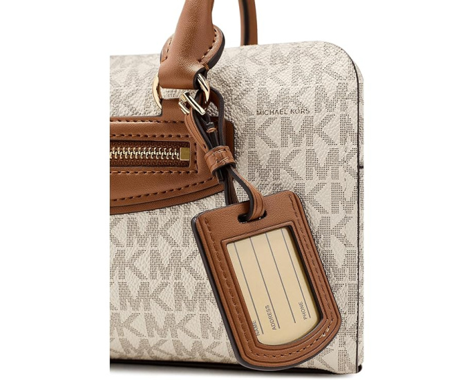 Сумка MICHAEL Michael Kors Jet Set Travel Extra Small Duffle через плечо с принтом лого