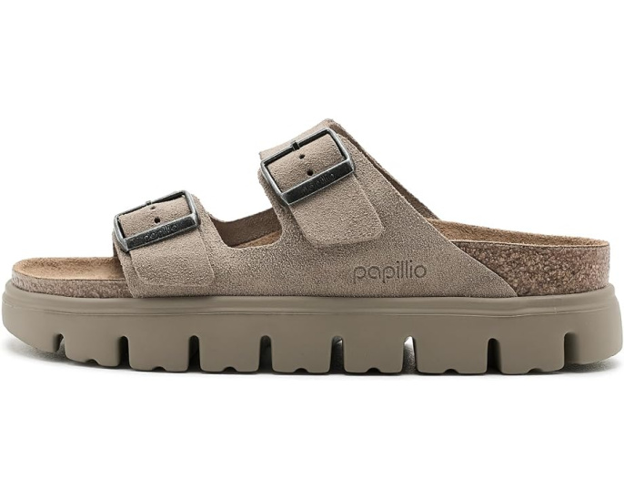 Сандалии Arizona Chunky из замши Birkenstock