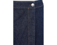 Madewell Джинсовая миди-юбка шорты Denim Wrap Mini Skort Rinse Wash