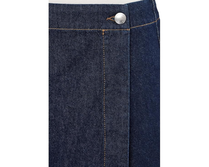 Madewell Джинсовая миди-юбка шорты Denim Wrap Mini Skort Rinse Wash