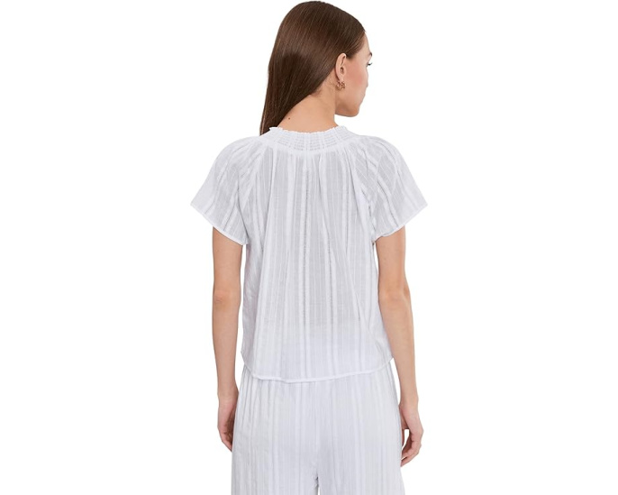 Блуза Splendid Meadow из мягкой ткани с V-образным вырезом и короткими рукавами