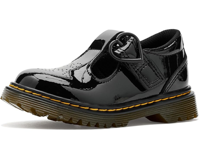 Туфли T-bar Dr. Martens Polley II T для малышей с перфорацией