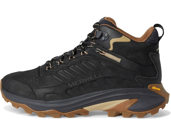 Ботинки Merrell Moab Speed 2 Leather Mid Waterproof с технологией FlexPlate и подошвой Vibram