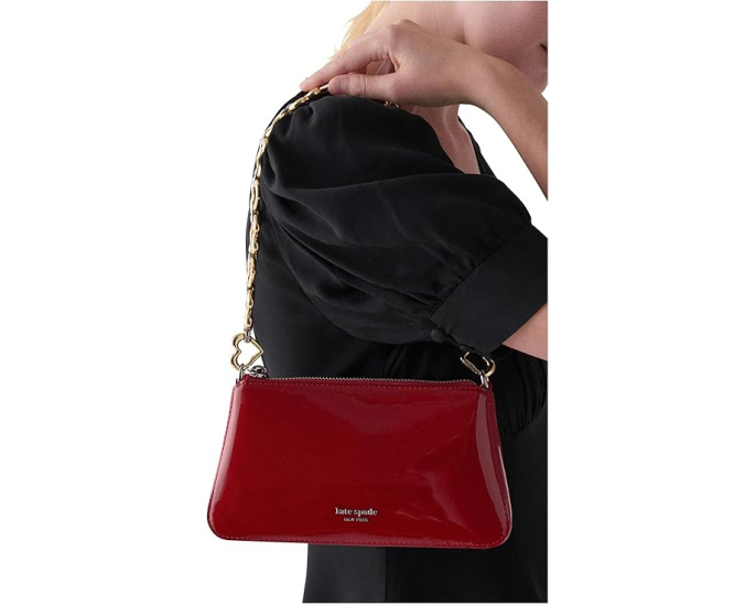 Клатч Grace из лакированной кожи с фурнитурой в форме сердца от Kate Spade New York