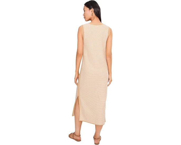 Varley Aoife Knit Dress трикотажное платье бежевое