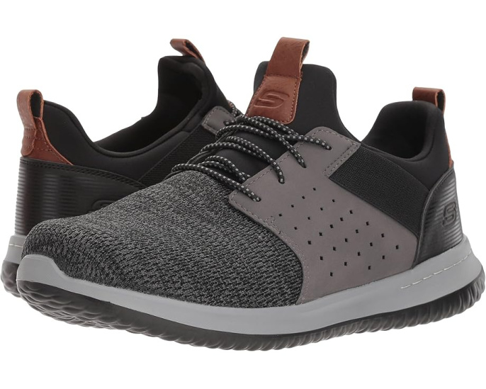 Кроссовки SKECHERS Classic Fit Delson Camben с сетчатым верхом и стелькой Air Cooled Memory Foam