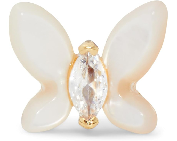 Мини-серьги Kate Spade New York Social Butterfly с бабочкой и цирконием