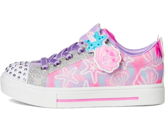 Детские кроссовки Skechers Twinkle Sparks Underwater Magic со светящимся носком