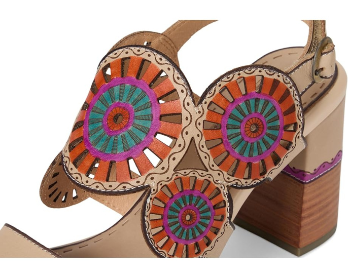Сандалии Pinwheel на платформе с лазерной резьбой и ручной росписью L'Artiste by Spring Step