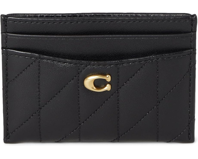 Картхолдер COACH с стежкой Pillow из мягкой кожи