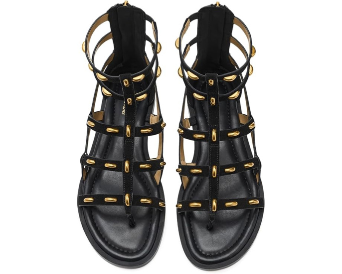 MICHAEL Michael Kors босоножки Noa Flat Sandals из замши с застежкой-молнией