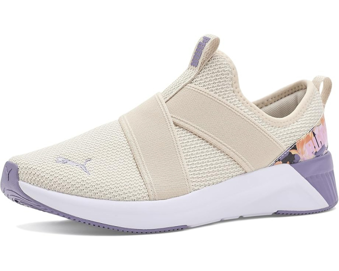 Кроссовки Puma Softride Harli Slip-on Floral с цветочным принтом