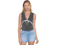 Топ Free People Good Graces Top с вышивкой и бантом