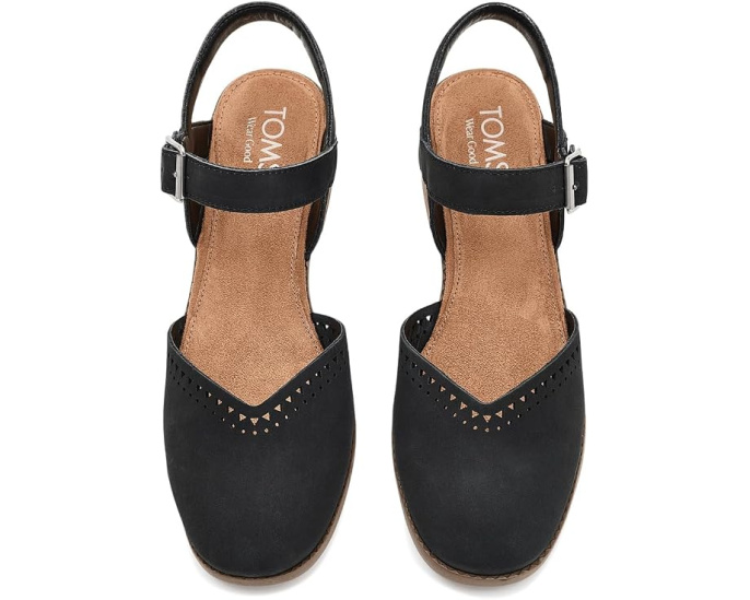 TOMS Туфли Jaclyn на устойчивом каблуке с ремешком и пряжкой