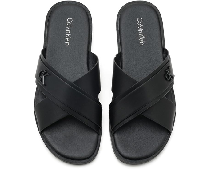 Сандалии Calvin Klein Elern с перекрестными ремешками и логотипом CK