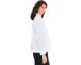 Eileen Fisher Блейзер Cotton Blend Ponte в белом цвете с лацканами
