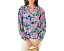 Блуза Lilly Pulitzer Lourdes с длинными рукавами и V-образным вырезом
