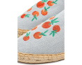 Soludos Oranges Smoking Mule Espadrille с апельсиновым принтом