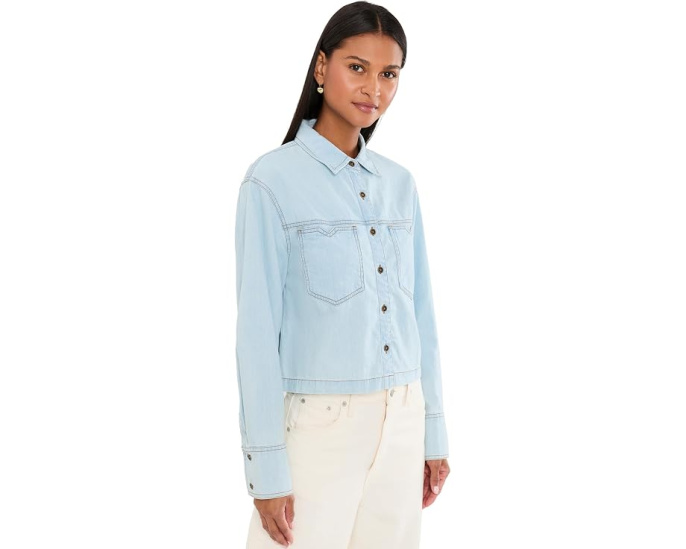 Рубашка Aubrey Long Sleeve Button Down от KUT from the Kloth с длинным рукавом