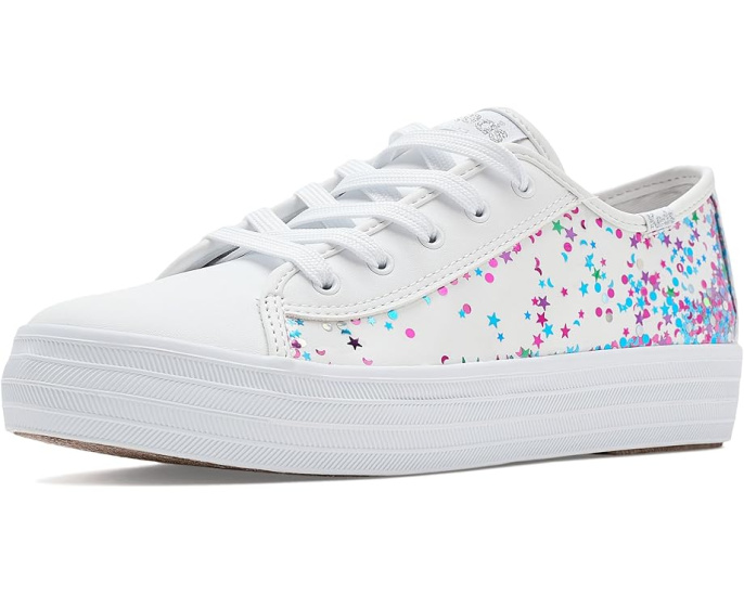 Кеды Keds Triple Up Glitter Under Glass для детей с блестками