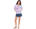 Топ Lilly Pulitzer Mialeigh с рукавом до локтя из льна