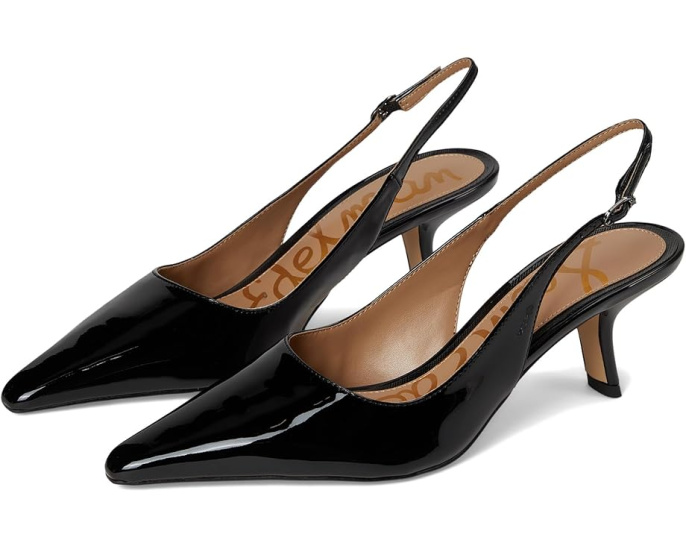 Туфли Sam Edelman Bianka Sling с острым носком и низким каблуком